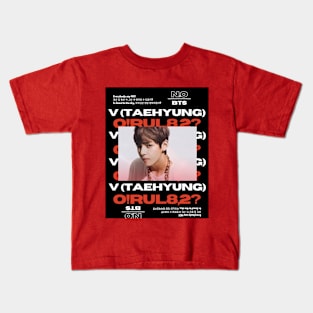 BTS: V Taehyung N.O Kids T-Shirt